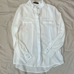 Amaryllis Mandarin Collar Blouse